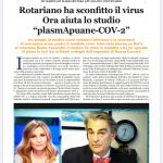 Rotariano ha sconfitto il virus Ora aiuta lo studio plasmApuane-COV-2